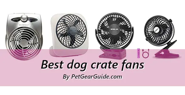 Safe Mini Portable Fan for Dogs and Cats Cage/Crate Low Noise DC 5V 3.5inx1.3inx5.2in EXCOUP USB Pet Fan with 5-Speed