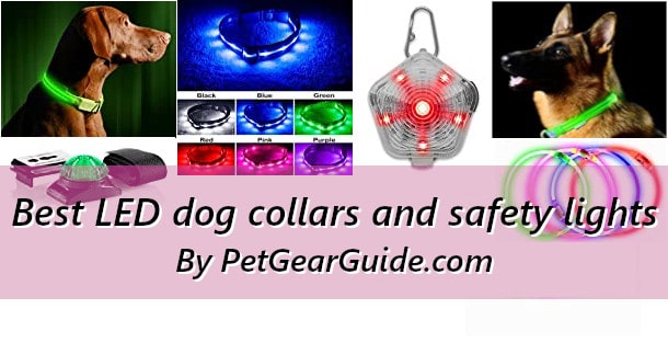 tail lights led safety pet collar